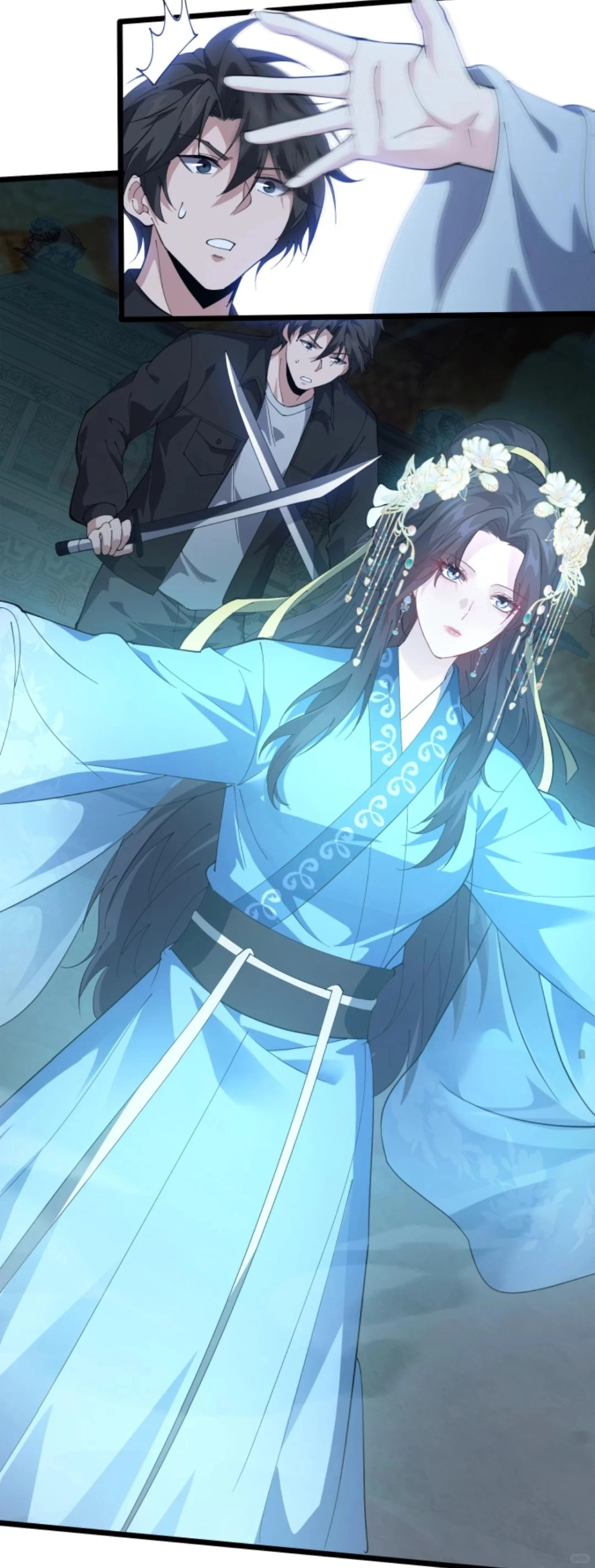 Già Lam cosplay với bộ váy trắng tinh khôi