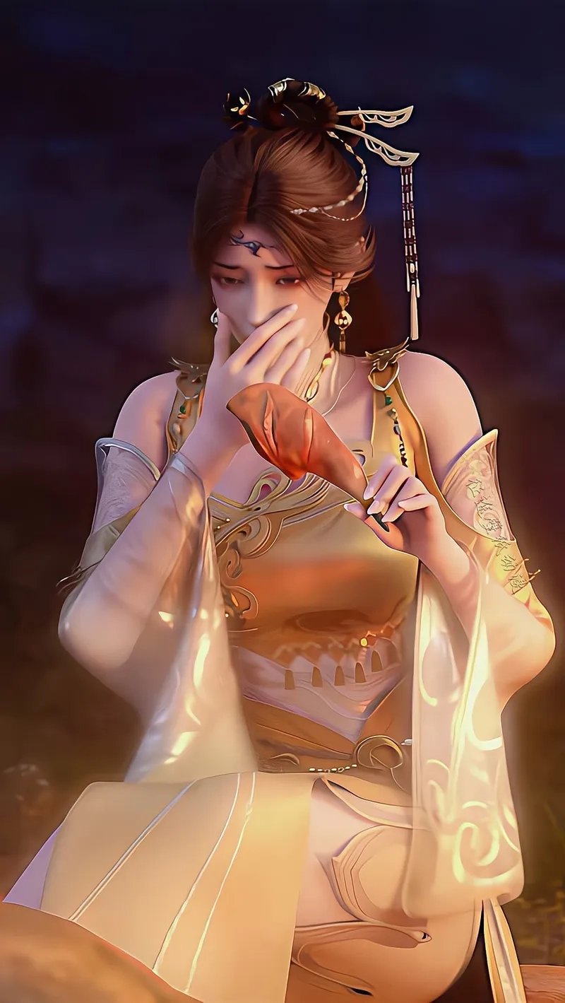 Mẫu tạo hình Kim Bình Nhi Anime 3D chất