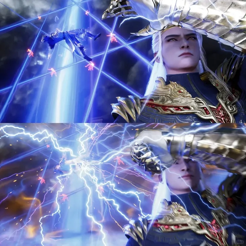 Cảnh Kim Sí Tiểu Bằng Vương chiến đấu rất mãn nhãn