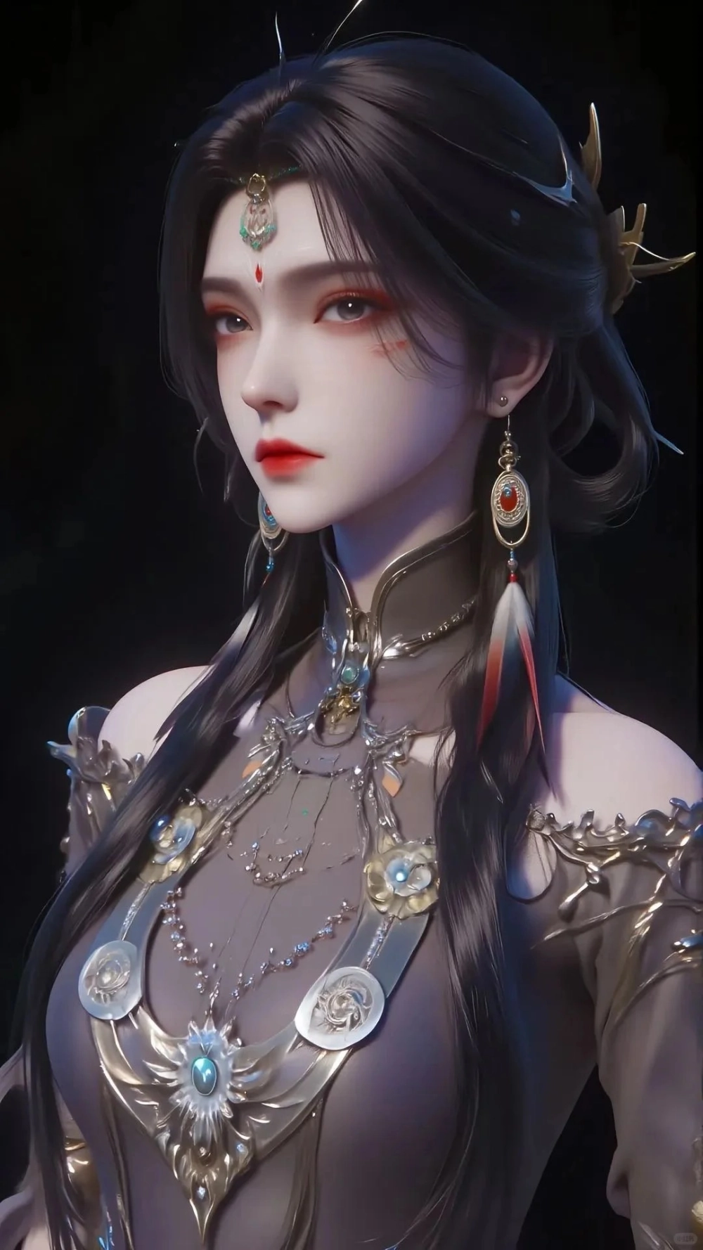 Hình ảnh Linh Lung Tiên Tôn Vĩnh Sinh trong tà váy lụa