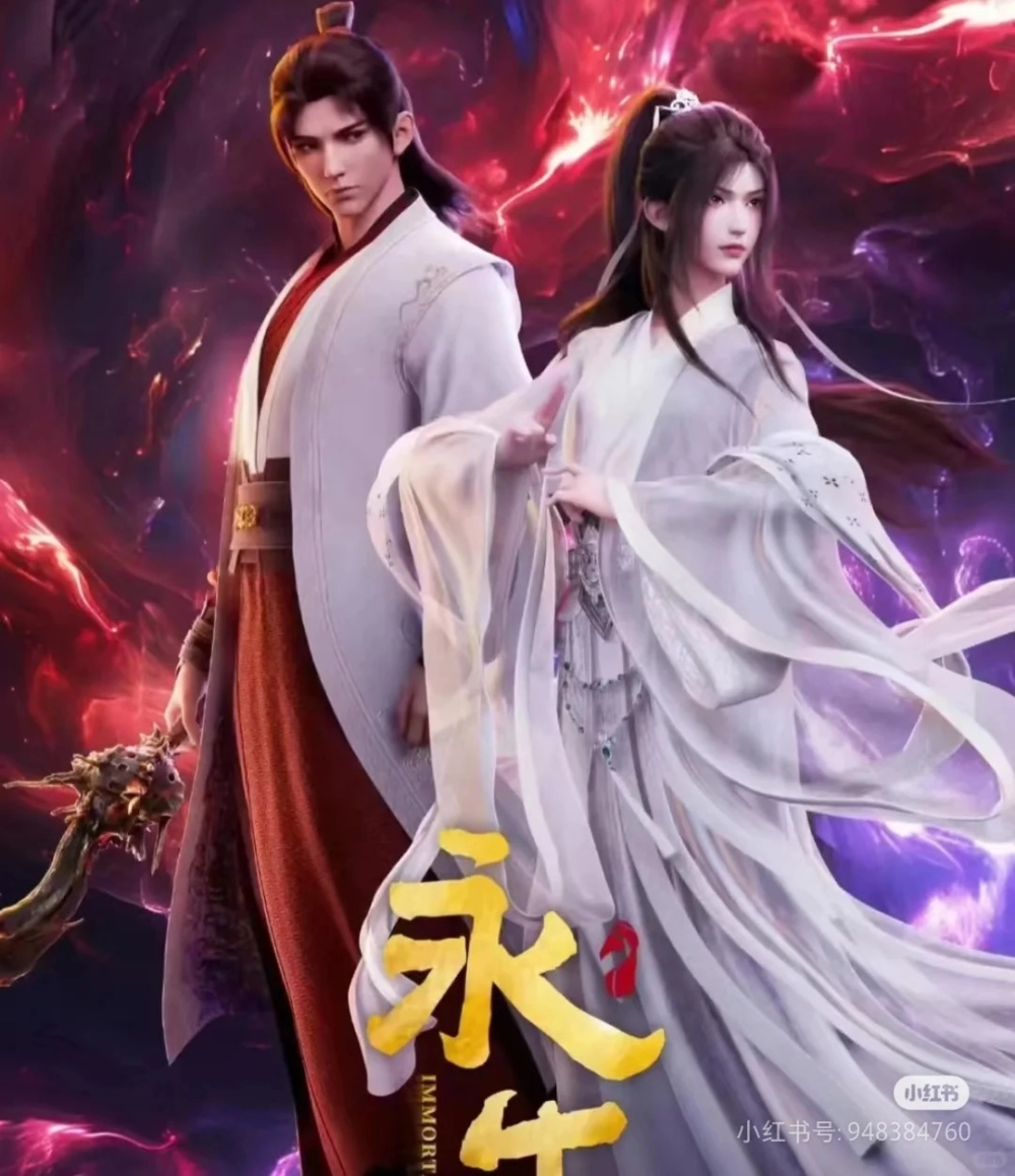 Nhân vật Mạnh Thiếu Bạch Vũ Hóa Môn với mái tóc trắng và khí chất lạnh lùng