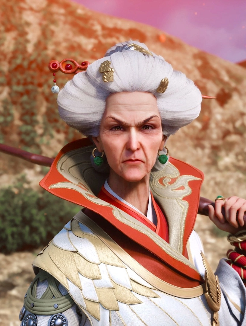 Mạnh Tiên Cô luyện công bên vách núi mây mù bao phủ