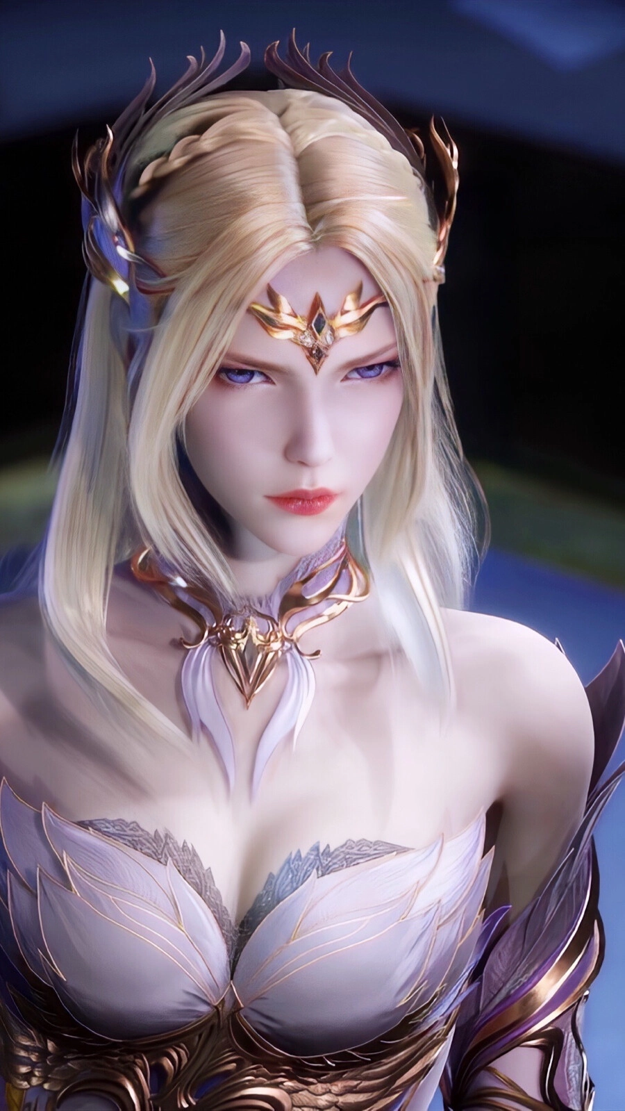 Thiên Nhận Tuyết cận mặt sắc sảo lạnh lùng