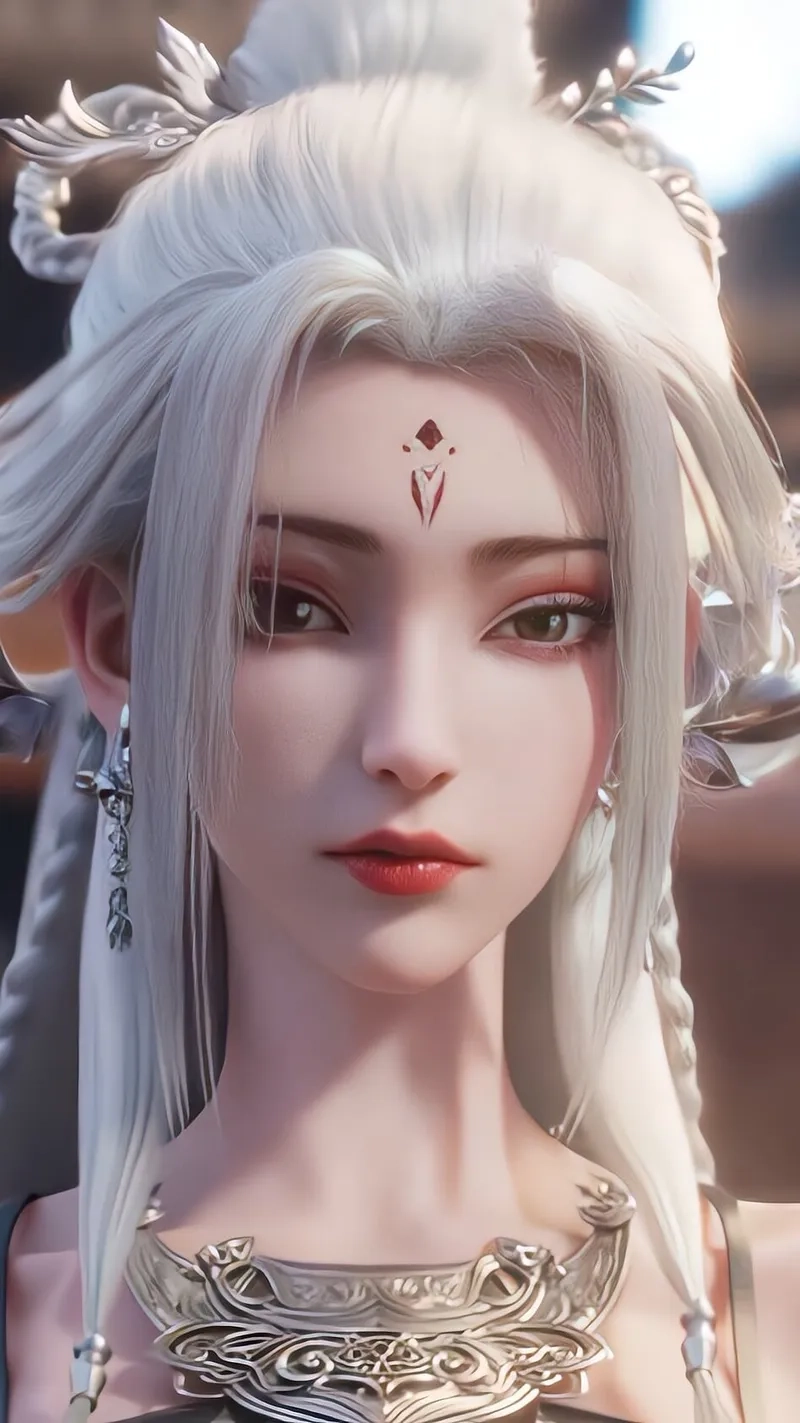 Vẻ đẹp Tiểu Bạch hồ ly 9 đuôi cổ xưa